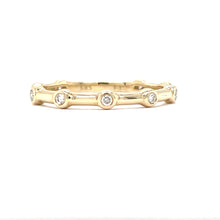 Load image into Gallery viewer, Yellow Gold and Diamond Band
