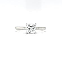 Load image into Gallery viewer, Princess Cut Lab Created Diamond Solitaire Engagement Ring
