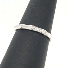 Load image into Gallery viewer, White gold bamboo band
