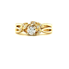 Load image into Gallery viewer, Yellow gold and Diamond Wedding set
