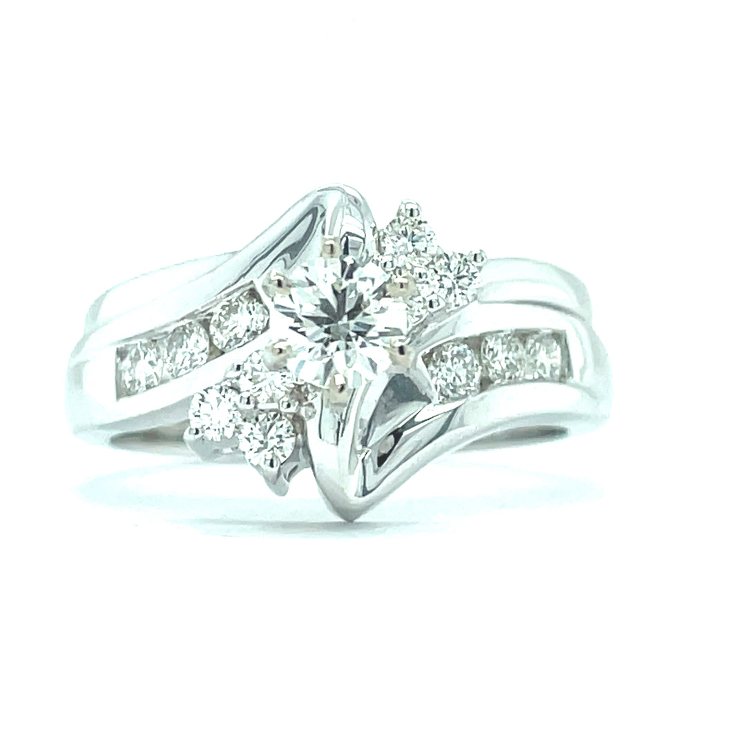 White Gold Diamond Engagement Set