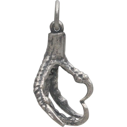 Sterling Silver Bird Claw Charm Talons