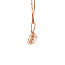 Load image into Gallery viewer, Morganite and Diamond Pendant
