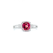 Load image into Gallery viewer, Pink Tourmaline and Diamond Ring
