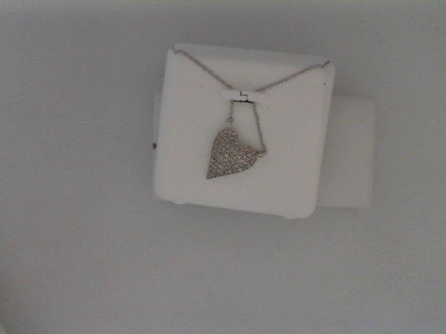 Pave Diamond Heart Necklace