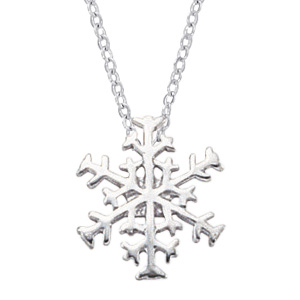 Sterling Silver Small Snowflake on 16/18