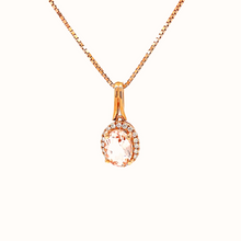 Load image into Gallery viewer, Morganite and Diamond Pendant
