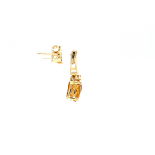 Load image into Gallery viewer, Citrine and Diamond Earrings
