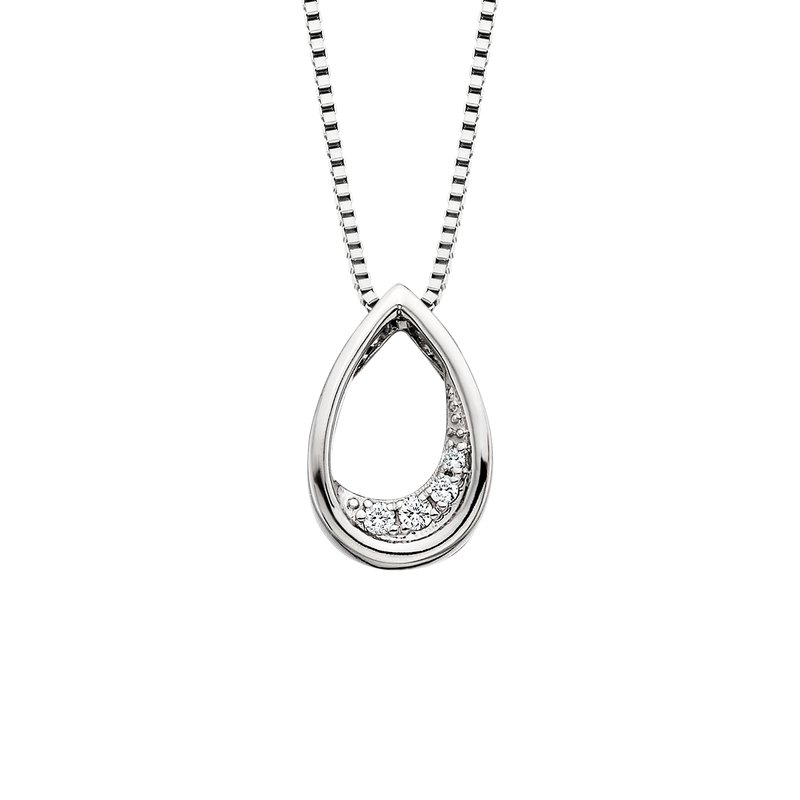 Diamond Pear Pendant