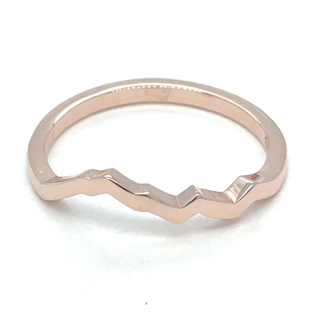 14k Rose Gold Kings Peak Tracer Band