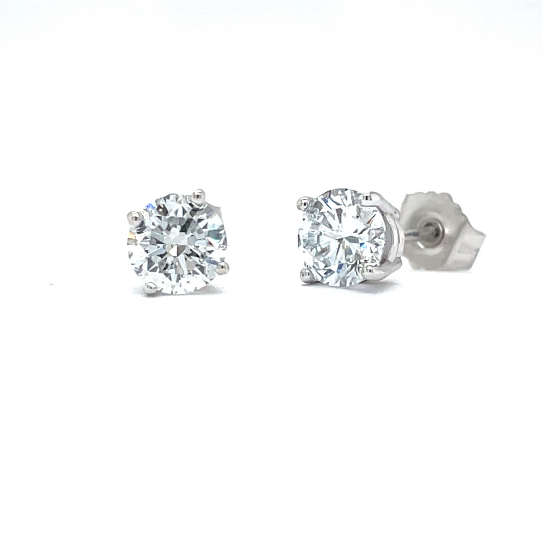 1cttw Lab Grown Diamond Studs