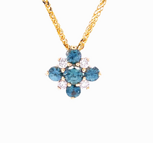 Load image into Gallery viewer, Custom Montana Sapphire and Diamond Pendant
