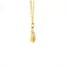 Load image into Gallery viewer, Citrine and Diamond Pendant
