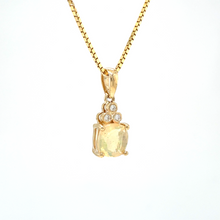 Load image into Gallery viewer, Ethiopian Opal and Diamond Pendant
