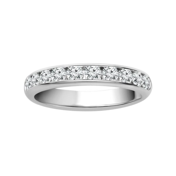 10 Diamond 3/4cttw Channel Set Anniversary Band