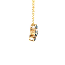 Load image into Gallery viewer, Custom Montana Sapphire and Diamond Pendant
