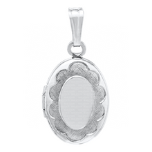 Load image into Gallery viewer, Sterling Silver Oval Locket for Children
