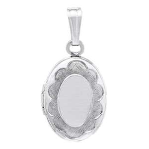 Sterling Silver Oval Locket for Children