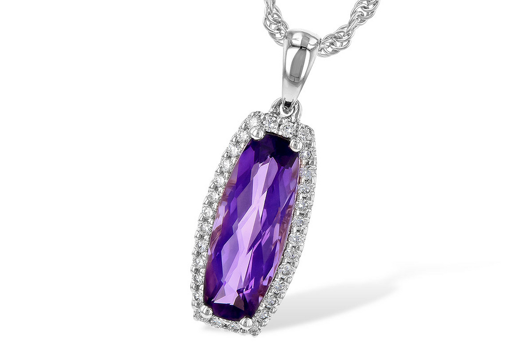 Amethyst and Diamond Necklace