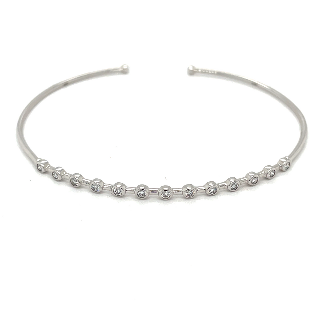 Lab Created Diamond Bangle Bracelet