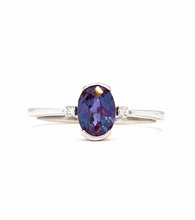 Load image into Gallery viewer, Alexandrite and Diamond Ring
