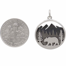 Load image into Gallery viewer, Bear in the Mountains Pendant
