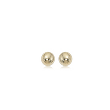 Load image into Gallery viewer, 14k yellow gold ball stud earrings
