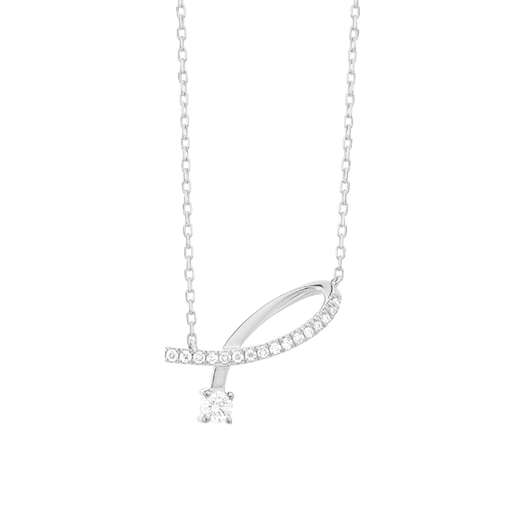 Timeless White Gold Diamond Necklace