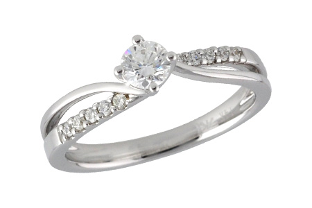 White Gold Natural Diamond Wedding Set