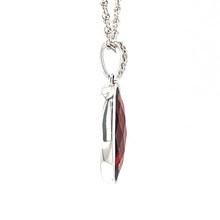 Load image into Gallery viewer, Oval Garnet and Diamond Necklace
