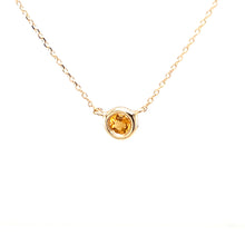 Load image into Gallery viewer, Yellow Gold Citrine Necklacew
