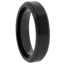 Load image into Gallery viewer, Black Tungsten Band Size 7
