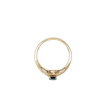 Load image into Gallery viewer, Oval Sapphire set in Yellow Gold with Diamond Accents
