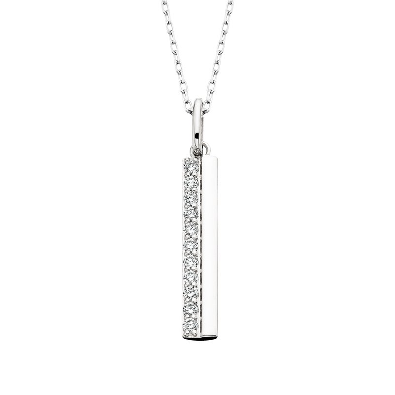 Diamond Bar Necklace