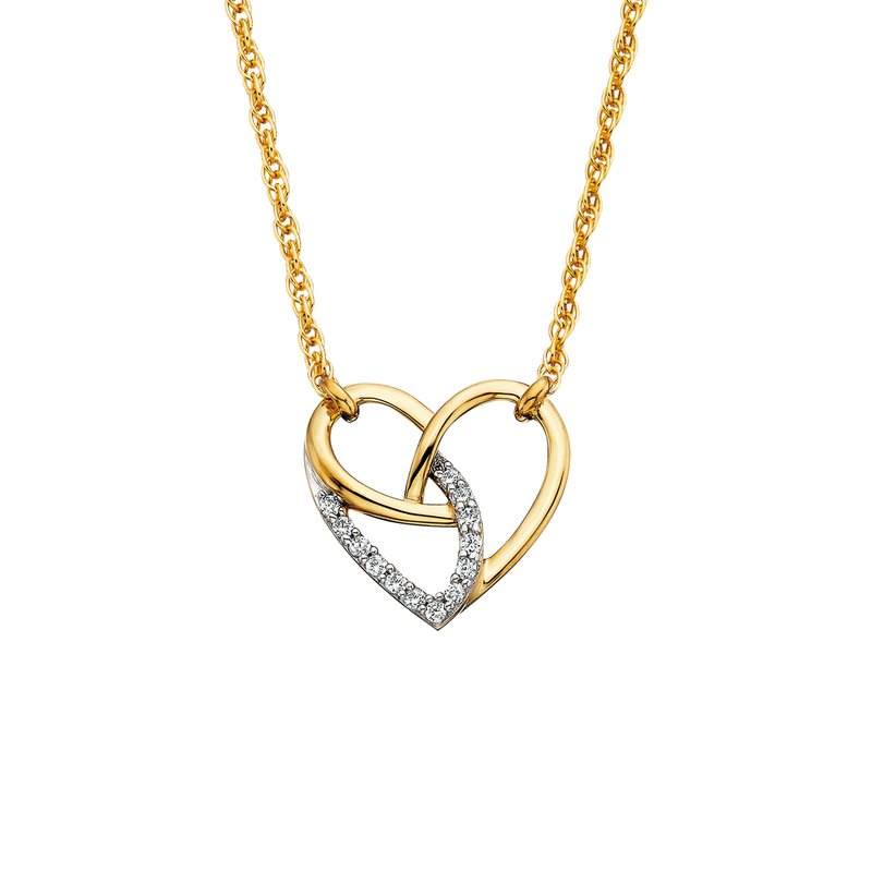 Diamond Heart Pendant .06tw