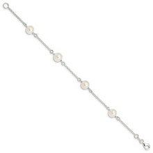 Load image into Gallery viewer, Sterling Silver FW Cultured Pearl Bracelet
