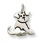 Sterling Silver Puppy Necklace