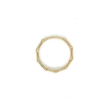 Load image into Gallery viewer, Bezel Set Diamond Band in Yellow Gold
