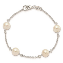 Load image into Gallery viewer, Sterling Silver FW Cultured Pearl Bracelet
