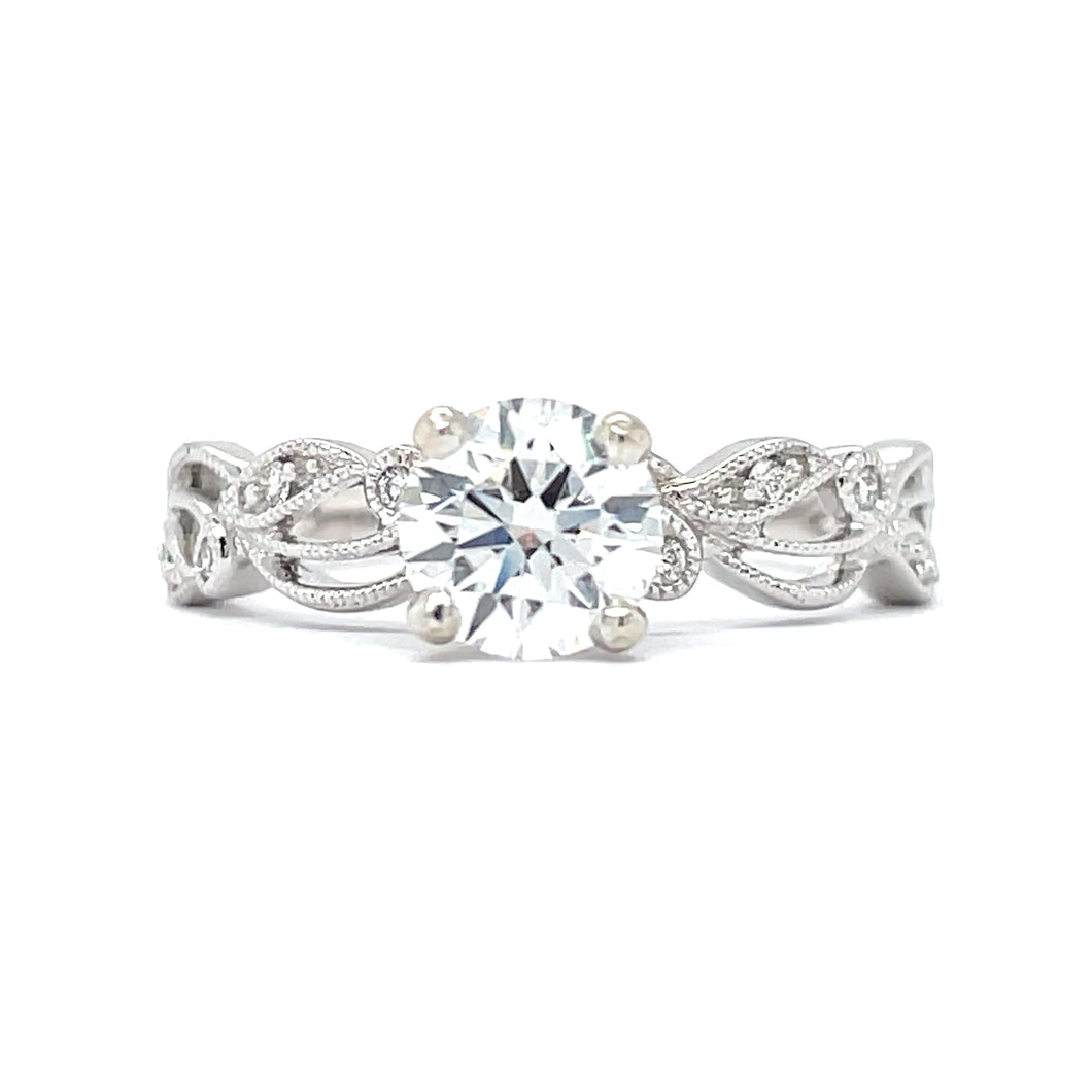 Lab Grown Diamond Filigree Engagement Ring