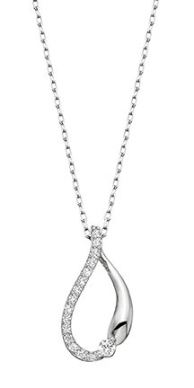 Teardrop Diamond Necklace