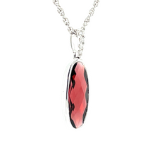 Load image into Gallery viewer, Oval Garnet and Diamond Necklace
