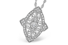 Load image into Gallery viewer, Vintage inspired diamond necklace
