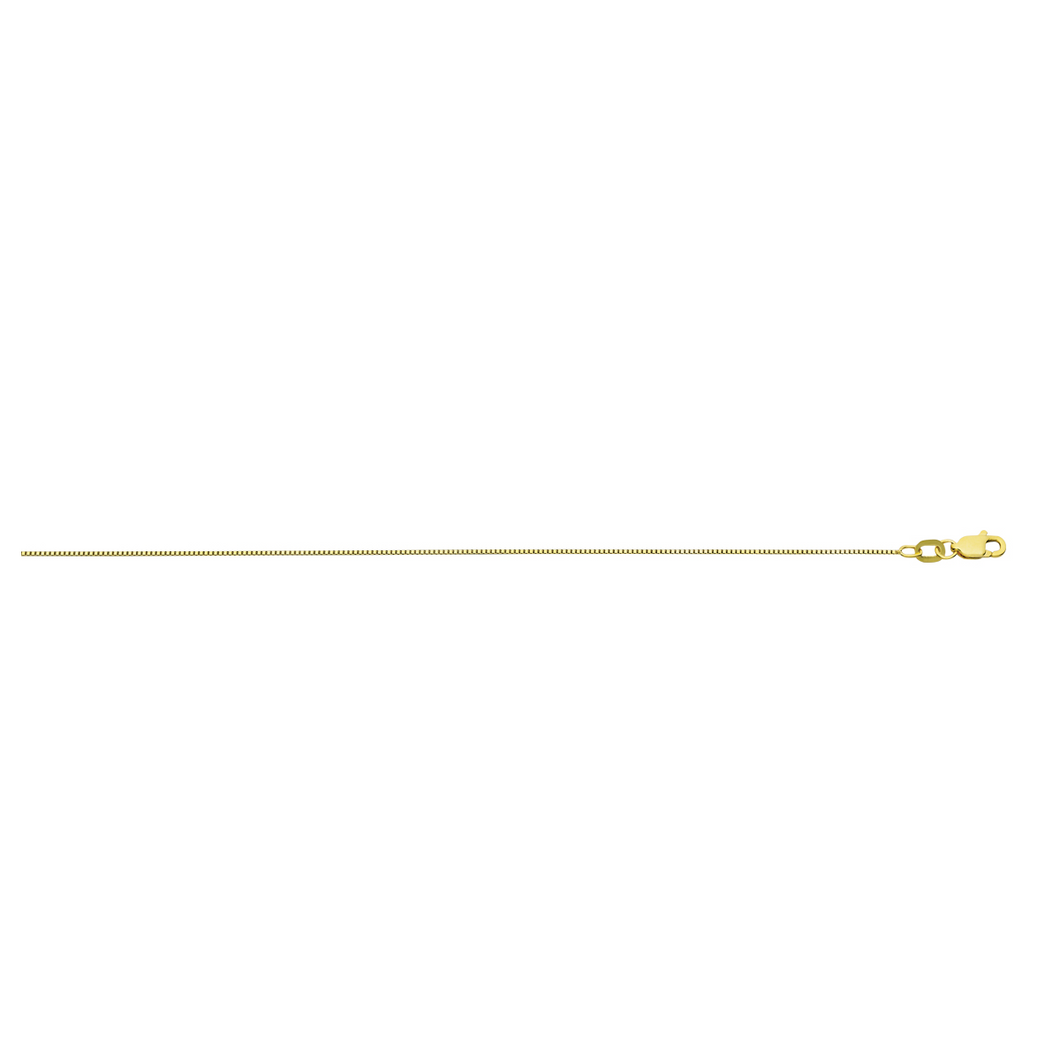 20 Inch Yellow Gold Box Chain