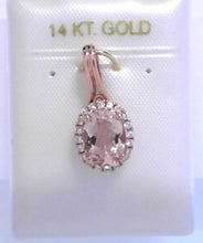 Load image into Gallery viewer, Morganite and Diamond Pendant
