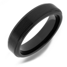 Load image into Gallery viewer, Black Tungsten Band Size 7
