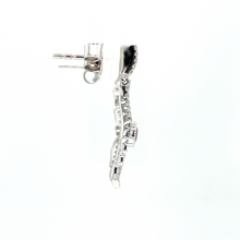 Load image into Gallery viewer, Diamond and Ruby Dangle Earrings
