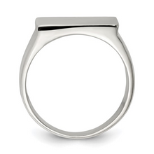 Load image into Gallery viewer, Sterling Silver 19x16mm Closed Back Signet Ring
