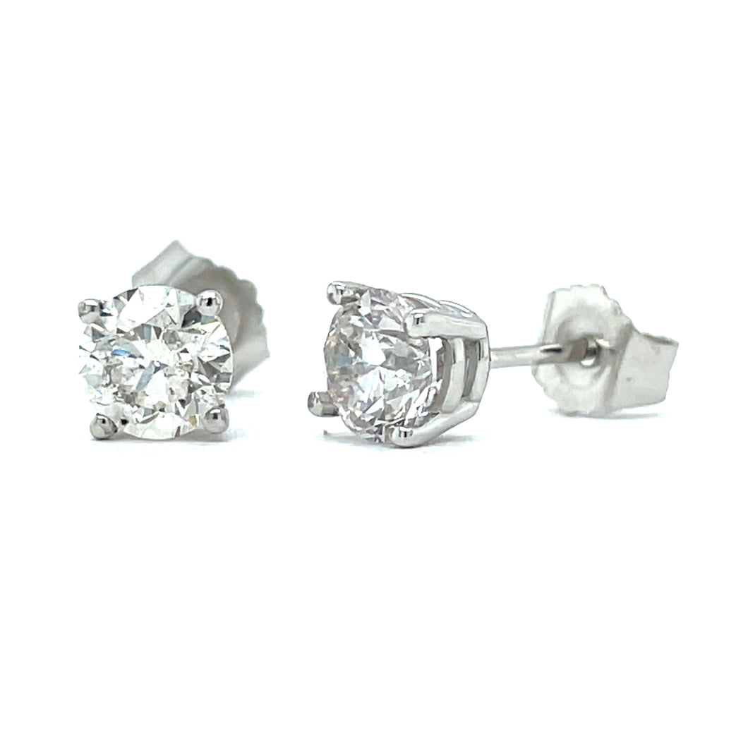 1/2cttw Natural Diamond Stud Earrings