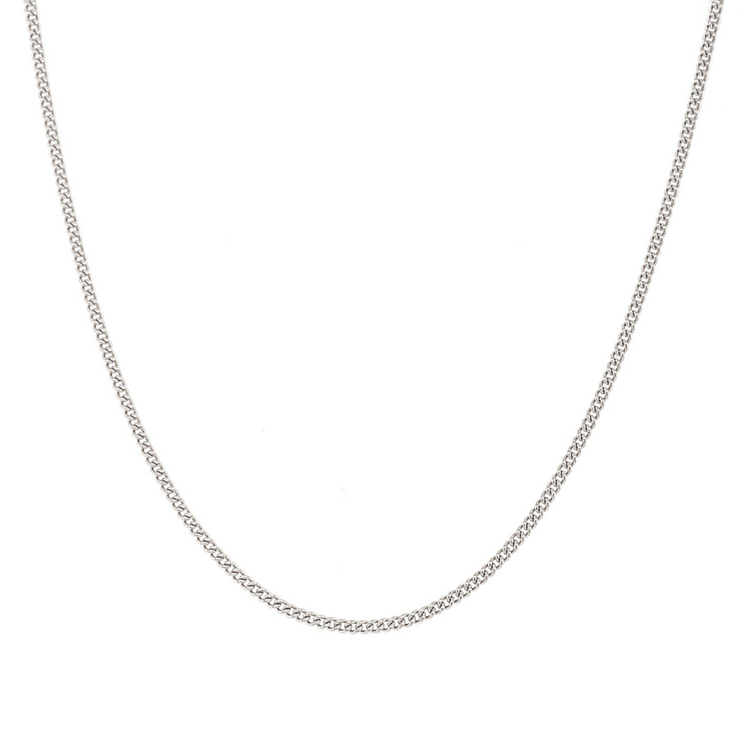 1mm 18 Inch Sterling SIlver Curb Chain